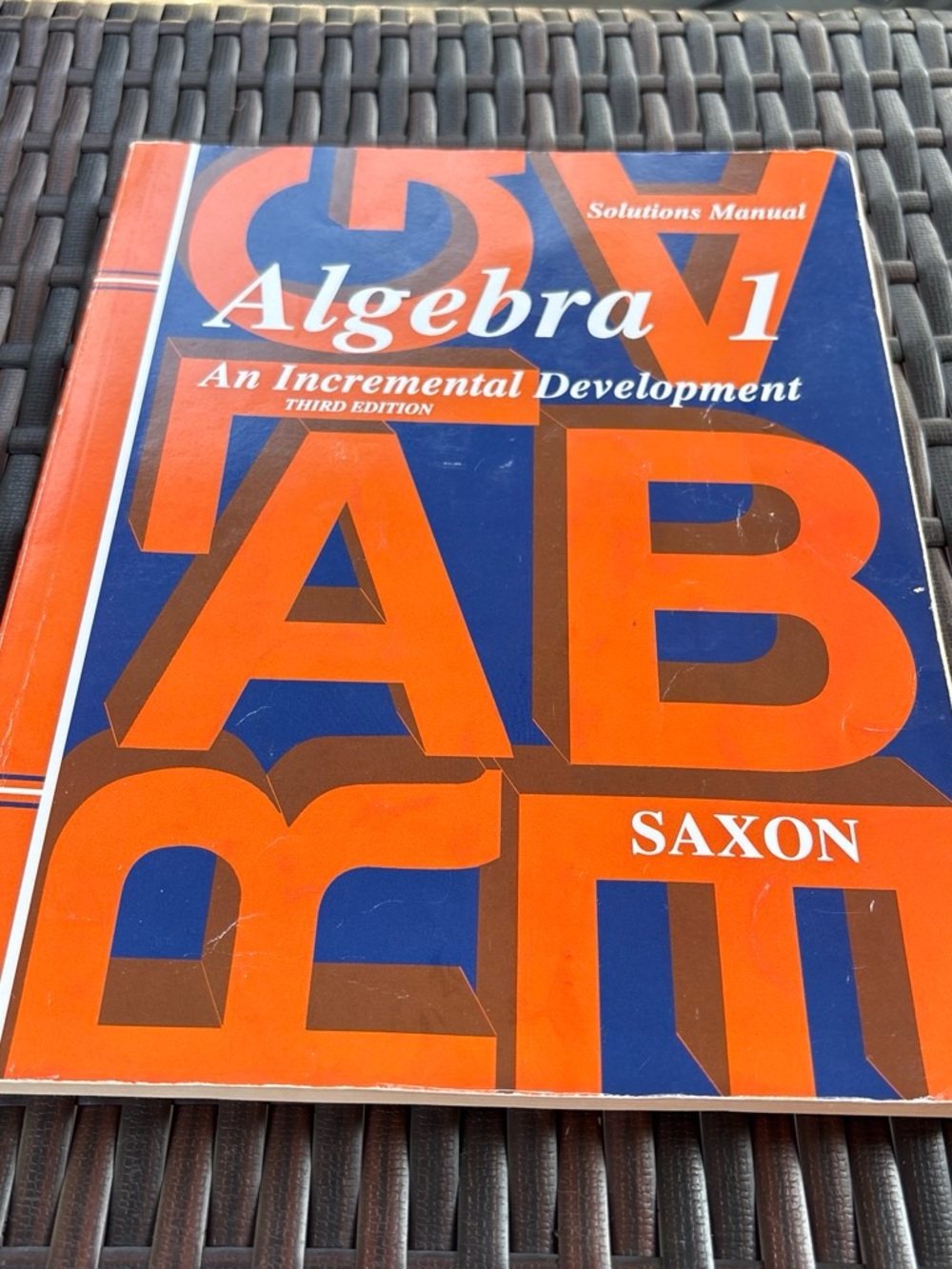 Algebra 1 Solutions Manual - Orange & Blue